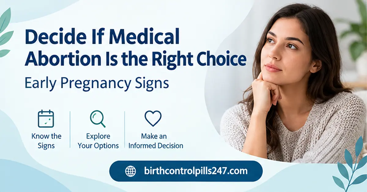 Decide if Medical Abortion is the Right Choice: Early Pregnancy Signs